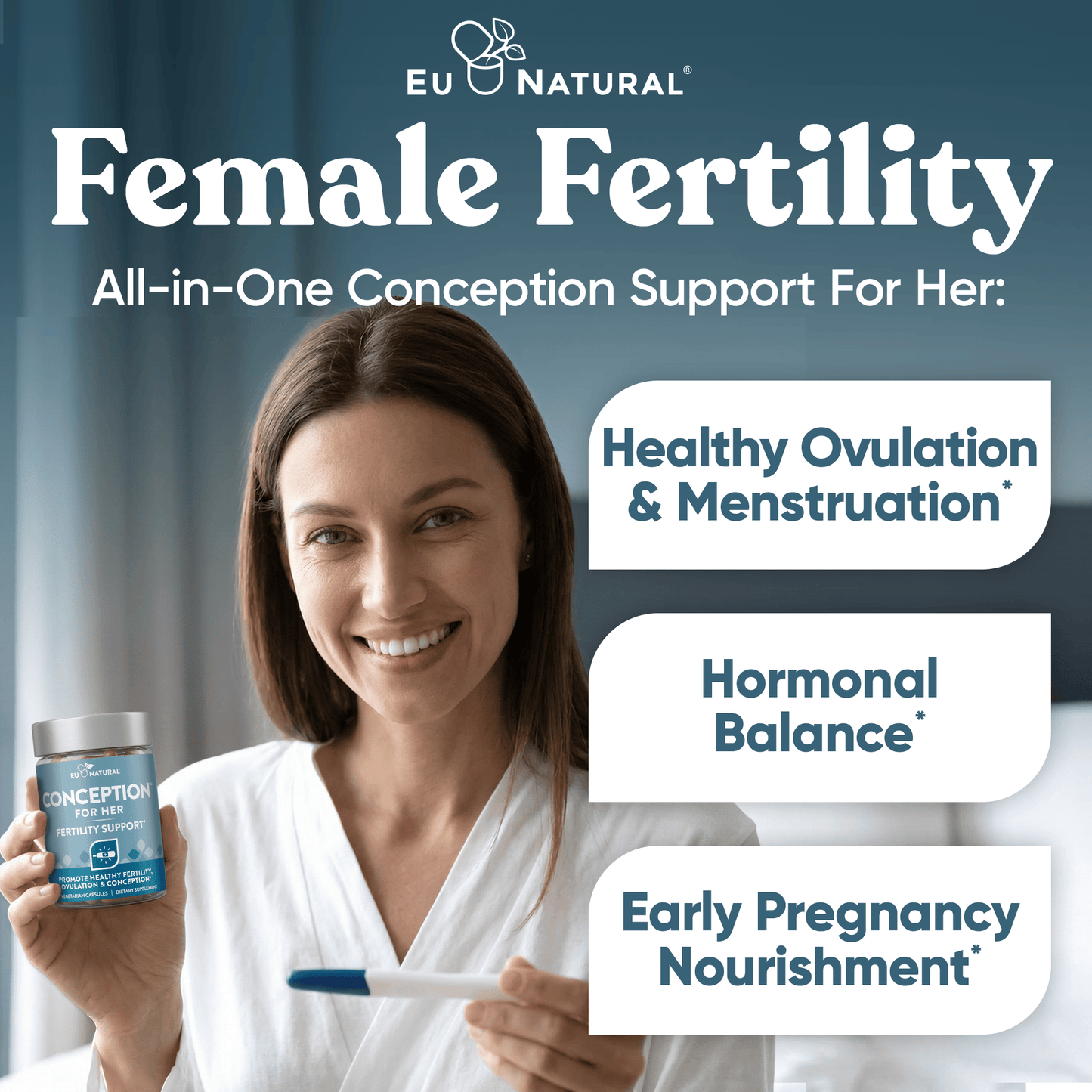 CONCEPTION FOR HER  Fertility Aid & Multi Eu Natural
