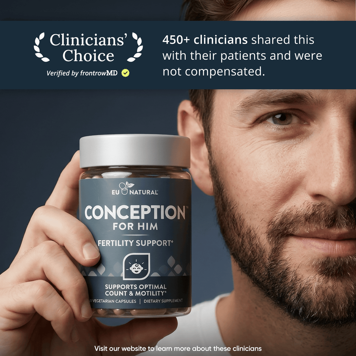 CONCEPTION FOR HIM  Fertility Aid & Multi w/ CoQ10 Eu Natural